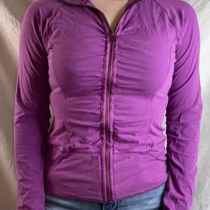 Zella purple zip up athletic jacket‎ size small